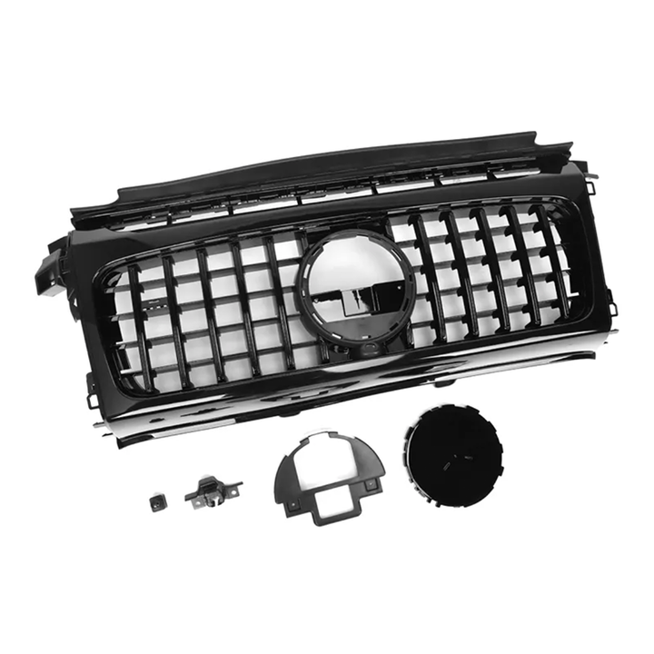 ABS Gloss Black Front Grille Set - Mercedes-Benz G-Class AMG W463/4