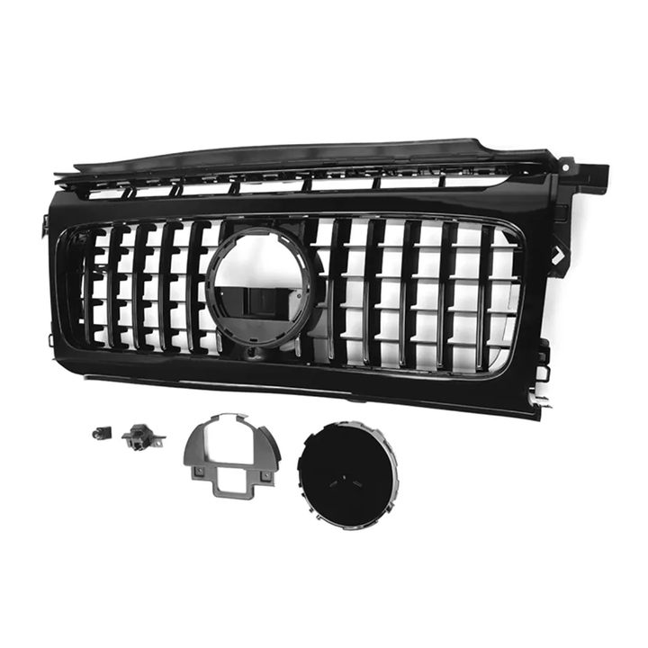 ABS Gloss Black Front Grille Set - Mercedes-Benz G-Class AMG W463/4