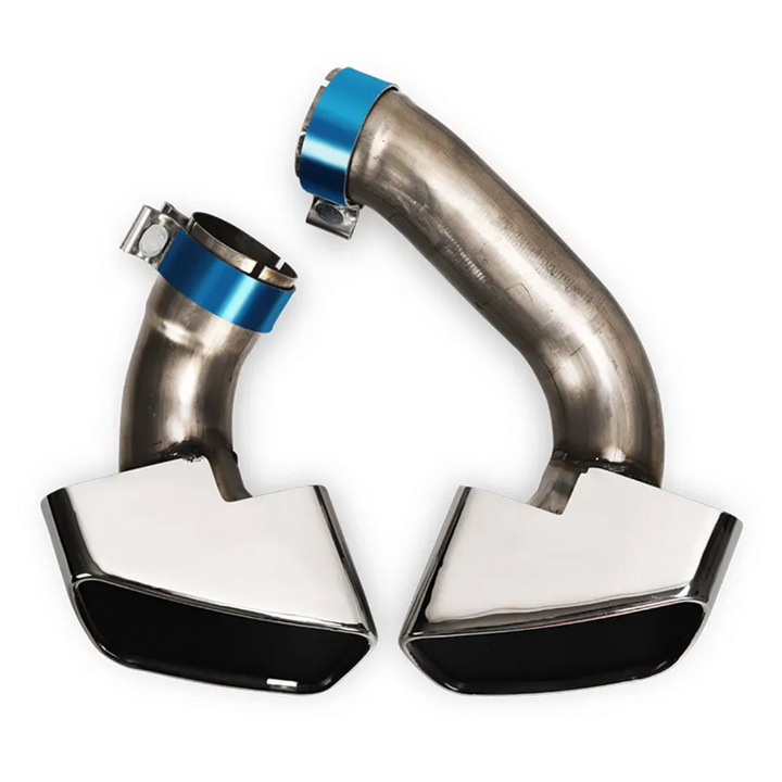 OEM Stainless Steel Chrome Exhaust Tips - BMW X5/X6