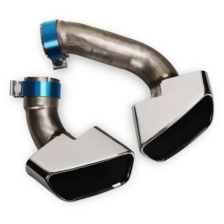 OEM Stainless Steel Chrome Exhaust Tips - BMW X5/X6