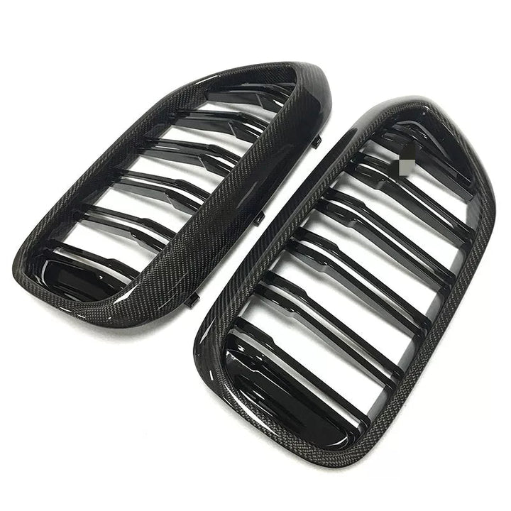 Carbon Fiber Dual Slat Kidney Grille Set - BMW F90 M5