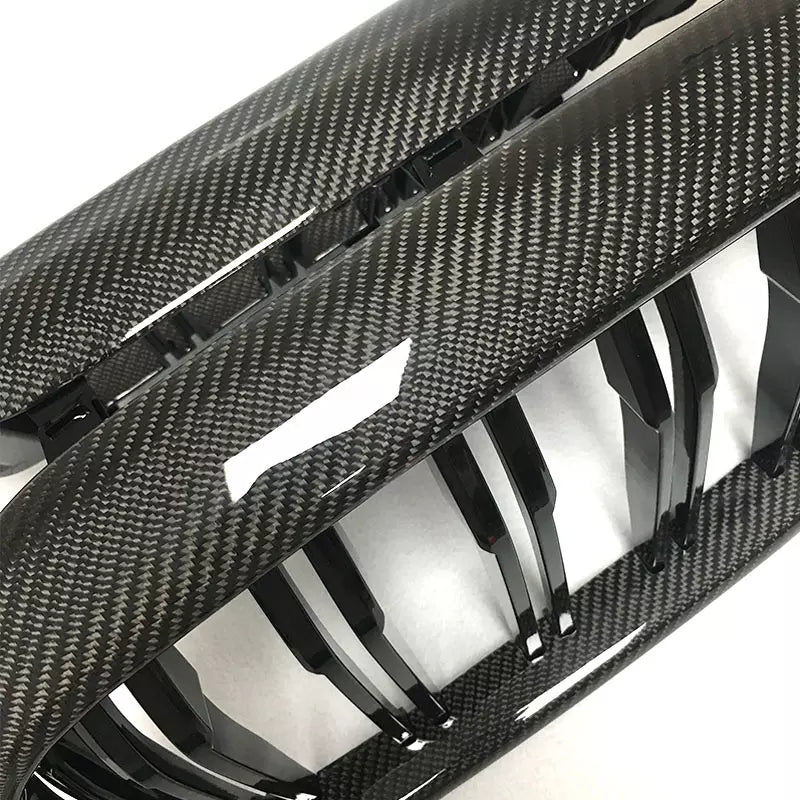 Carbon Fiber Dual Slat Kidney Grille Set - BMW F90 M5