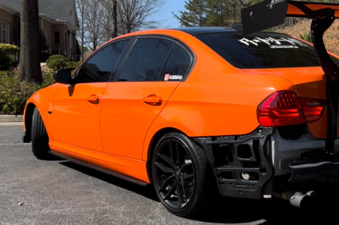 Black Side Skirts - BMW E9X & E9X M3