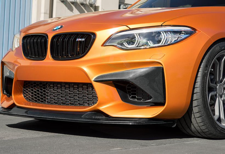 Carbon Fiber Upper Bumper Splitters - F87 M2