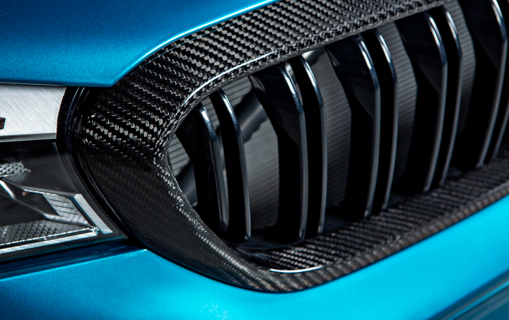 Carbon Fiber Dual Slat Kidney Grille Set - BMW F90 M5