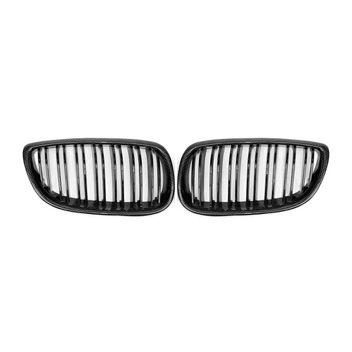 Carbon Fiber Dual Slat Kidney Grille Set - BMW E9X 3-Series & M3